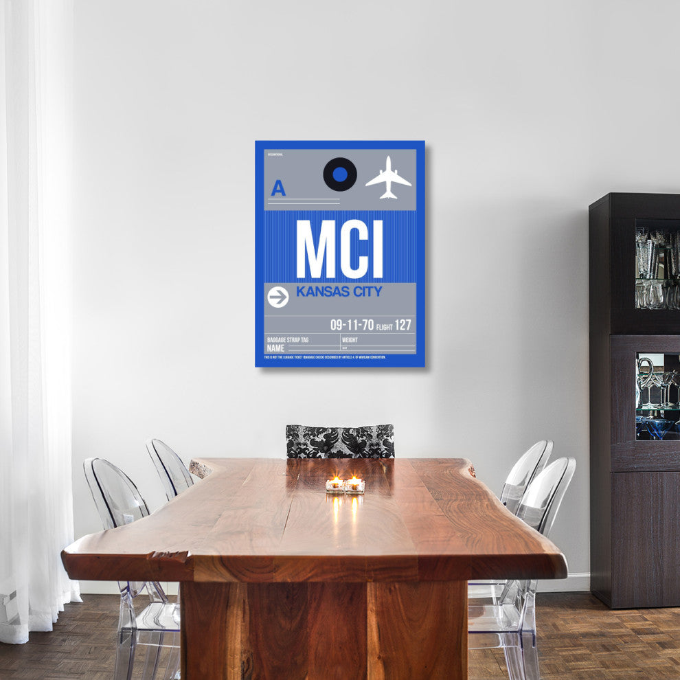 "MCI Kansas City Luggage Tag 2" Fine Art Print