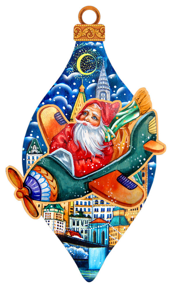Air Plainer Santa Door Hanger
