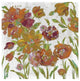 "July Garden Trio III on White" Digital Paper Print by Silvia Vassileva, 26"x26"