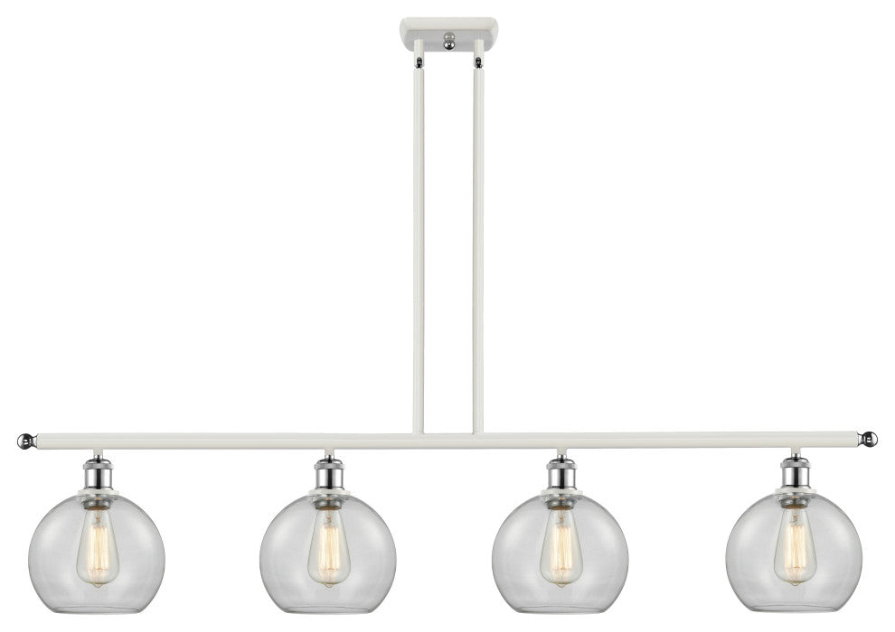 Innovations Lighting 516-4I-WPC-G122-8-LED Athens 4 Light 48" Island Light