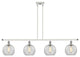 Innovations Lighting 516-4I-WPC-G122-8-LED Athens 4 Light 48" Island Light