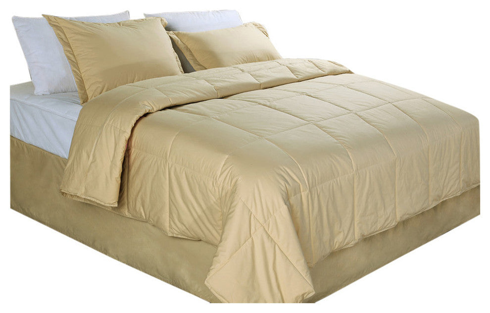 Cottonpure Sustainable Cotton Medium Warmth Breathable Hypoallergenic Comforter