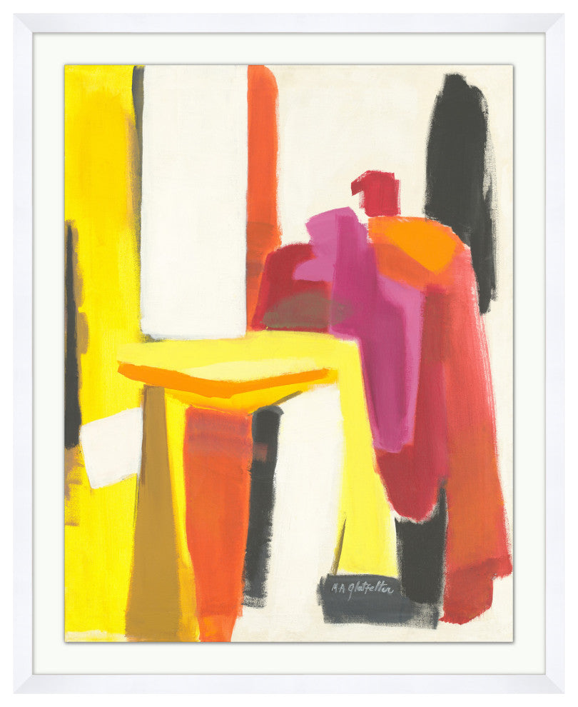 Red Block Structure No. 1, Giclee Reproduction Artwork