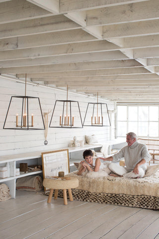 Hinkley Fulton Small Open Frame Pendant, Bronze