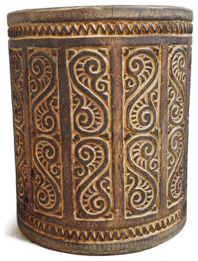 Java Burnt Walnut Side Table Stand