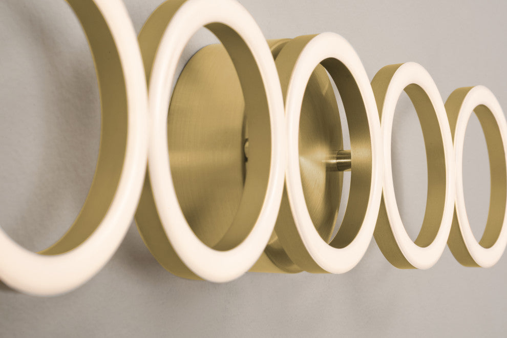 Glo 24" LED Vanity Light, Satin Brass, 3000K