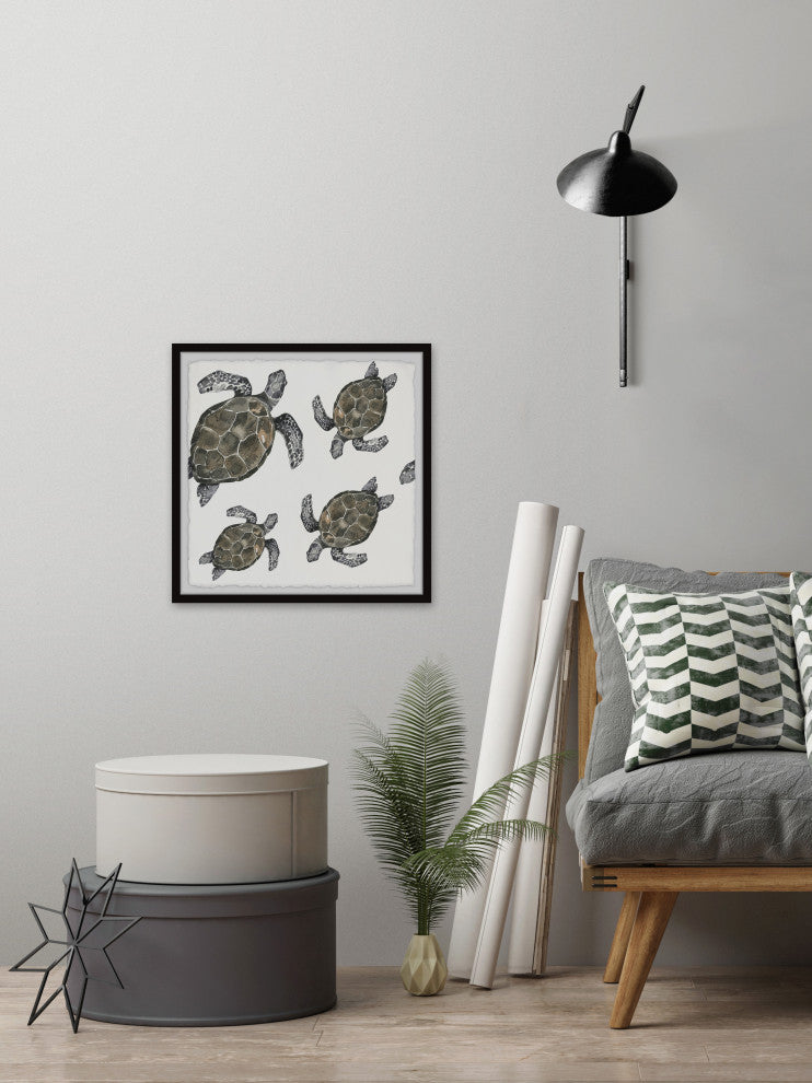 "Come Out of Your Shell" Framed Painting Print, 12x12