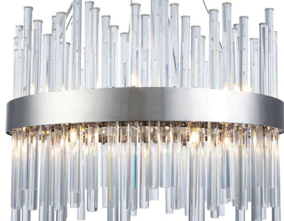 Elegant Lighting 3000D20 Dallas 14 Light 20"W Crystal Drum - Gold