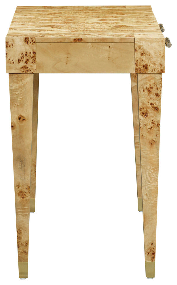 Brandyss Burl Work Desk, Natural