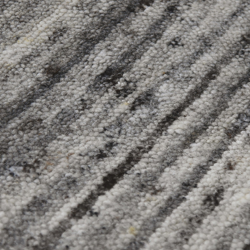Heaven Lumia Area Rug, Silver, 8' x 10', Striped