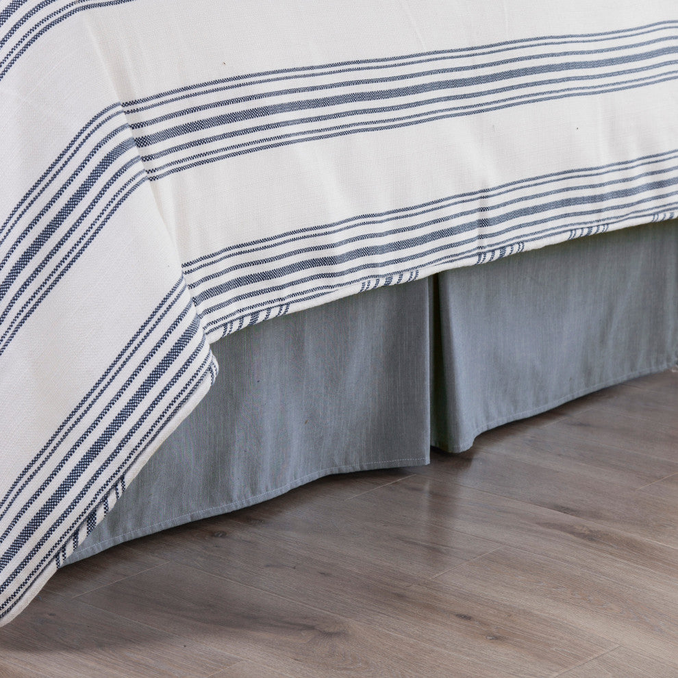 Chambray Denim Bed Skirt, Twin, 1PC