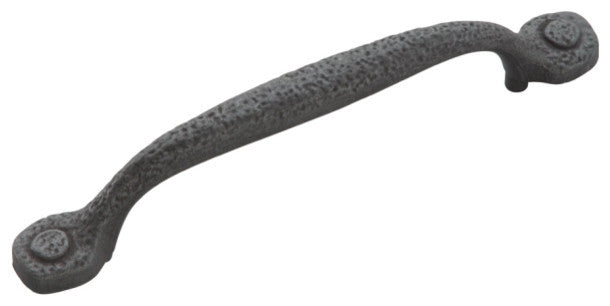 Belwith Hickory 128mm Refined Rustic Black Iron Cabinet Pull P2998-BI Hardware