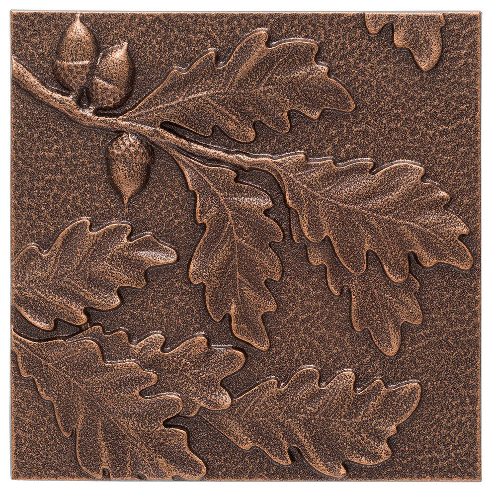 Oak Leaf Wall Decor, Antique Copper