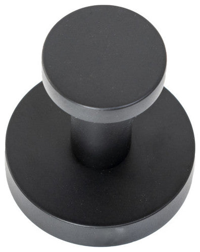 Italia Florence Series Minimalist Robe Hook in Matte Black