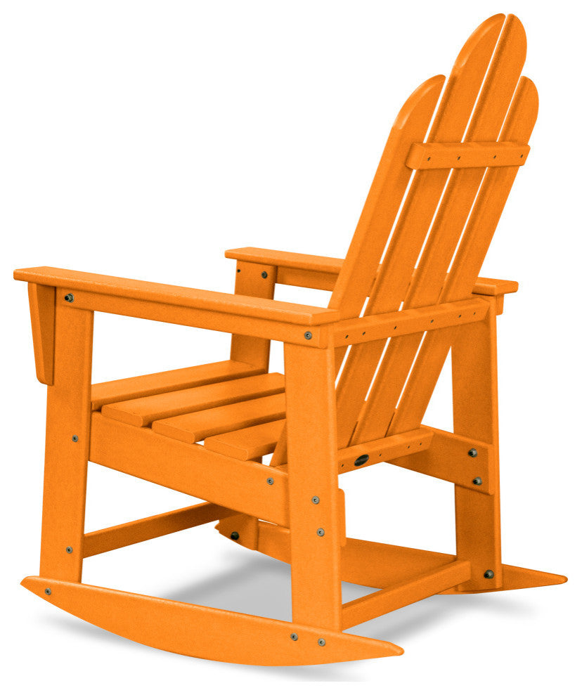 Polywood Long Island Rocking Chair, Tangerine
