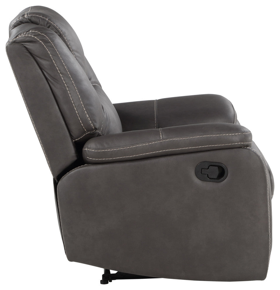 Katrine Manual Recliner, Charcoal