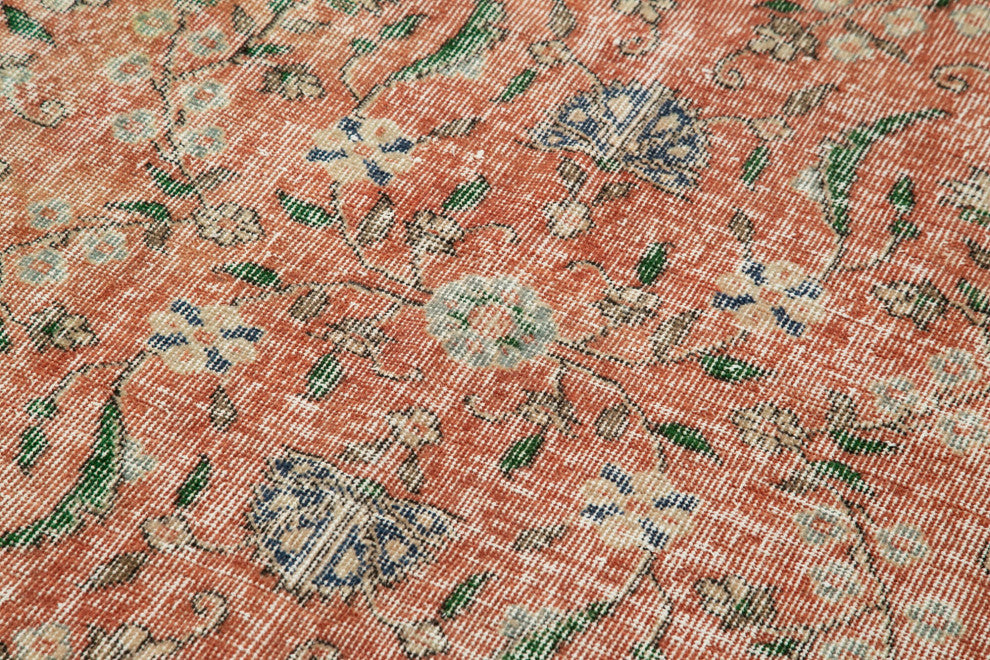 Rug N Carpet - Handmade Anatolian 3' 9" x 7' 1" Antique Small Area Rug