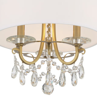 Crystorama Lighting Group 6623-CL-MWP_CEILING Othello 3 Light - Vibrant Gold