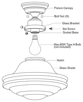 Vaxcel Lighting C0176 Huntley 1 Light 12"W Semi-Flush Ceiling - Natural Brass