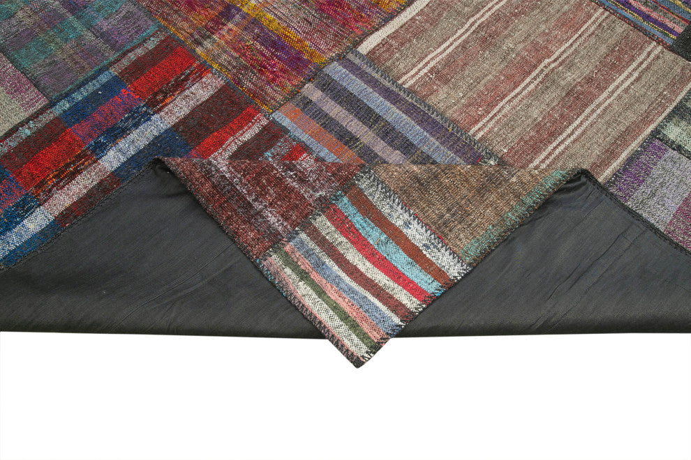 Rug N Carpet - Handmade Anatolian 10' 9'' x 13' 3'' Vintage Patchwork Kilim Rug