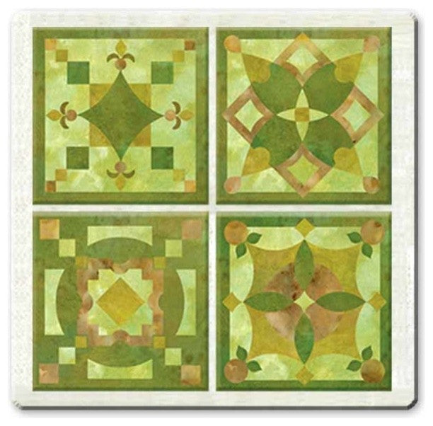 Knot Garden Peel and Stick Tiles, 4-Piece Set