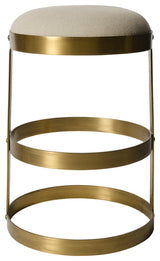 Dior Counter Stool, Antique Brass
