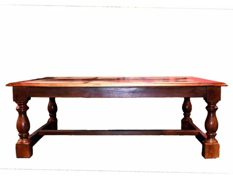 Traditional Style Wooden Coffee Table, Brown