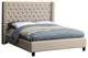 Ashton Linen Bed, Beige, Full