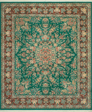 Pak-Persian Corrine Green/Red Rug, 8'2x10'0