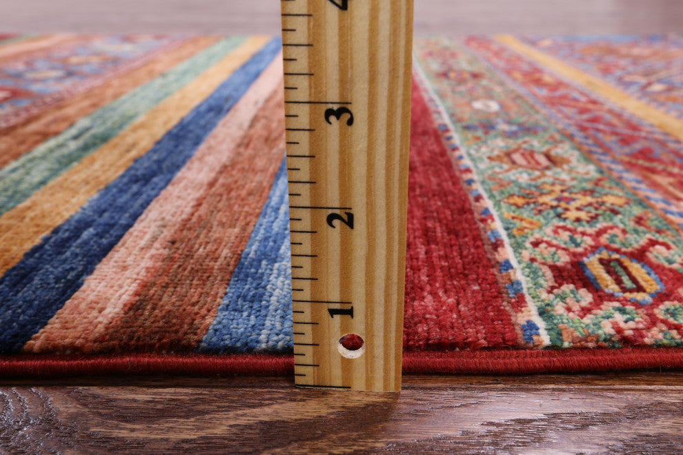Khorjin Super Kazak Hand-Knotted Runner Rug 2' 8" X 9' 8" Q5459