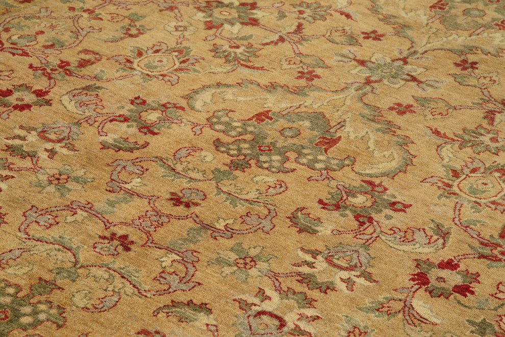 Rug N Carpet - Handmade Oriental 10' 2" x 13' 3" Decorative Oushak Area Rug
