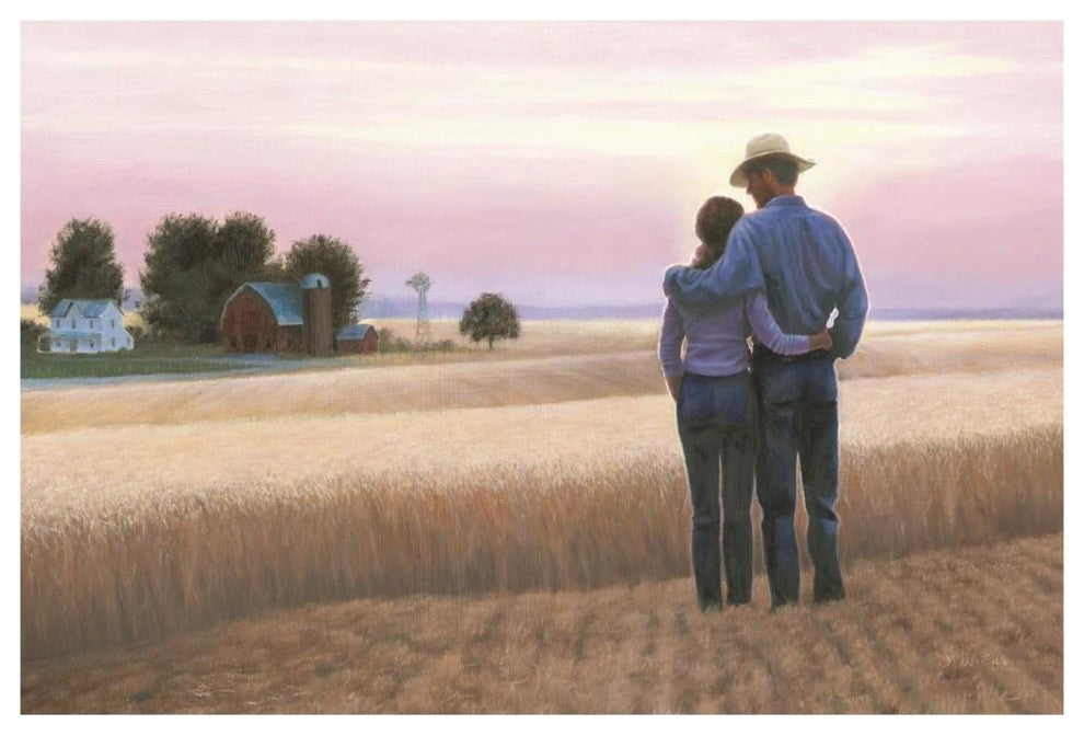 "Family Farm" Digital Paper Print by James Wiens, 38"x26"