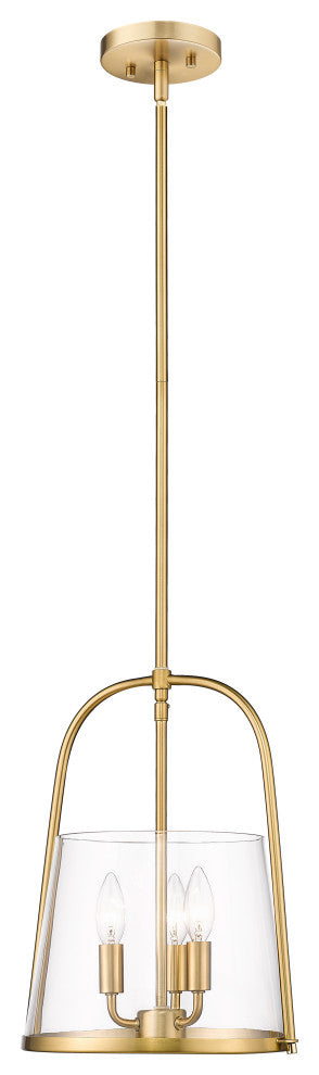 Z-LITE 3-Light Pendant, Modern Gold