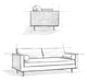 Morrison 89 inch Sofa, Charcoal Gray
