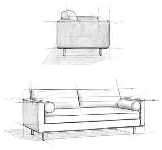 Morrison 89 inch Sofa, Charcoal Gray