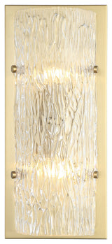 Varaluz 376W02 Morgan 2 Light 17" Tall Wall Sconce - Satin Brass