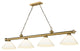 Zlite 2306-4RB-PWH 4-Light Billiard, White