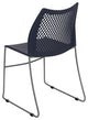 Hercules Series 661 Lb. Capacity Sled Base Stack Chair With Air-Vent Back, Navy,