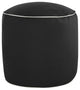 Mozaic Home Canvas Indoor/Outdoor Round Bean Pouf, Canvas Black, 20"x20"x18"