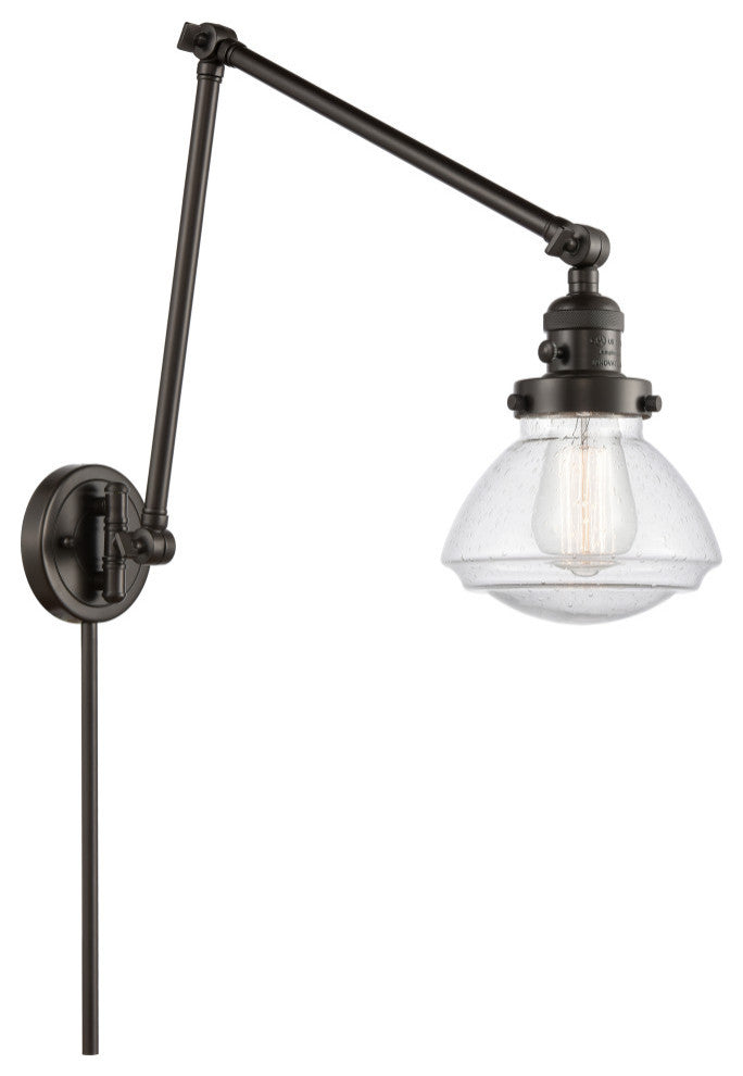 Olean 1-Light Swing Arm, Oil Rubbed Bronze, Seedy
