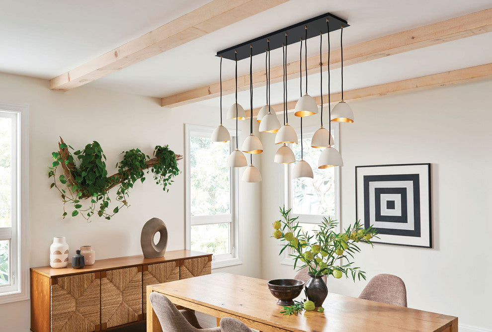 Hinkley Nula Medium Fourteen Light Linear, Shell White