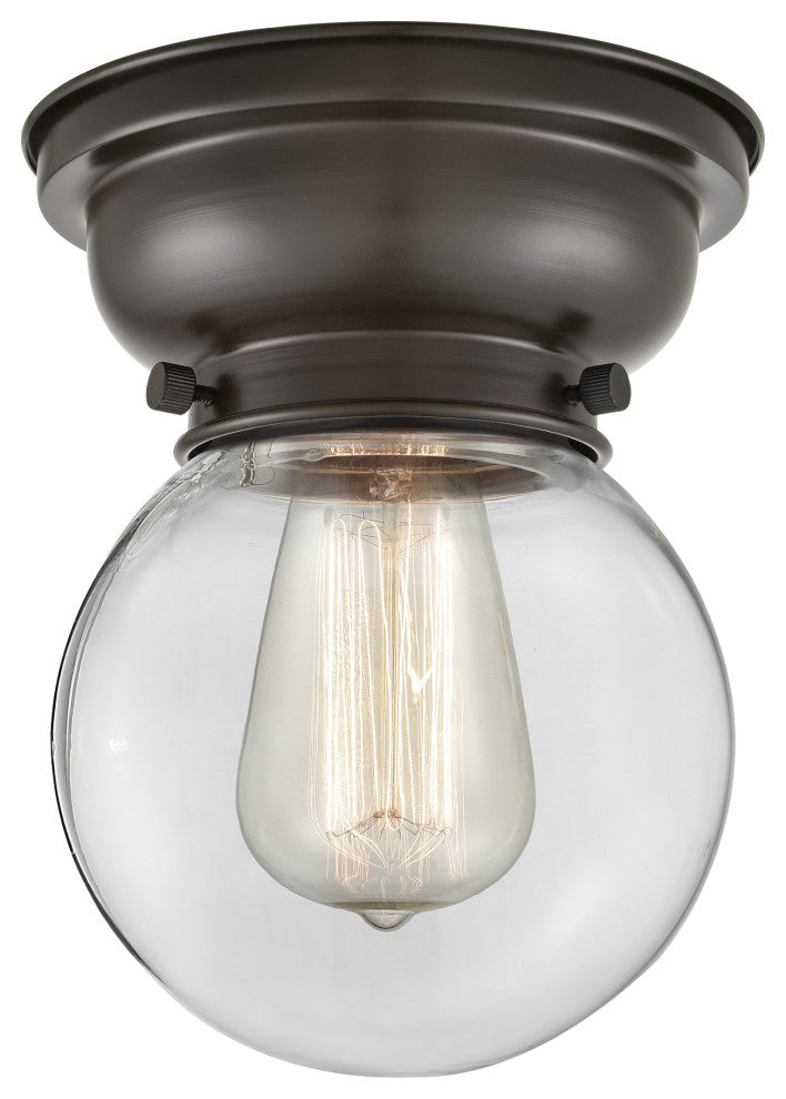 Innovations 623-1F-OB-G202-6 1-Light Flush Mount, Oil Rubbed Bronze
