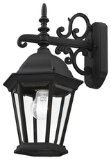 Textured Black Traditional, Historical, Outdoor Wall Lantern