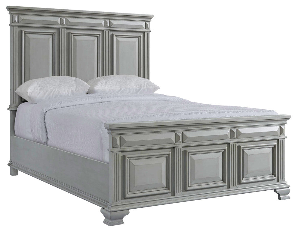 Picket House Trent Queen Panel 3 Piece Bedroom Set, Gray
