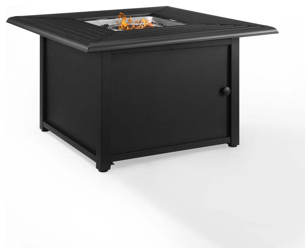 Dante Metal Fire Table Black
