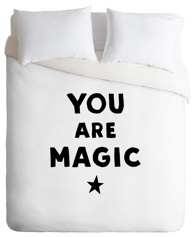 Little Arrow Design Co You Are Magic Monochrome Duvet Cover Set, King