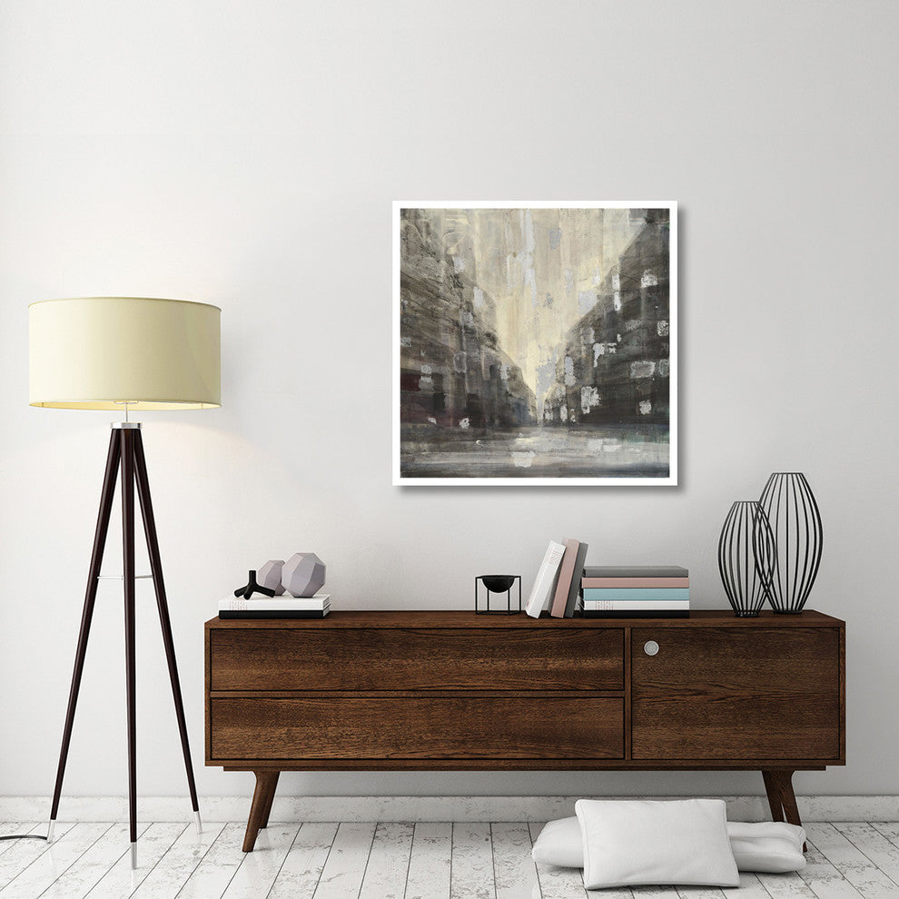 "Silver City" Digital Paper Print by Albena Hristova, 38"x38"