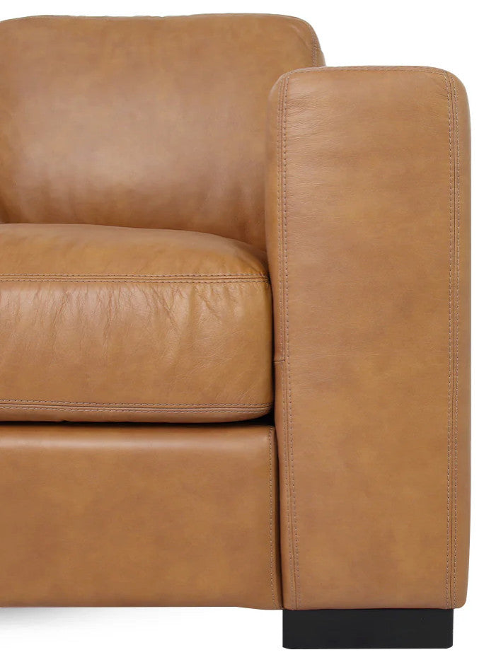 Argento Leather Arm Chair Tan