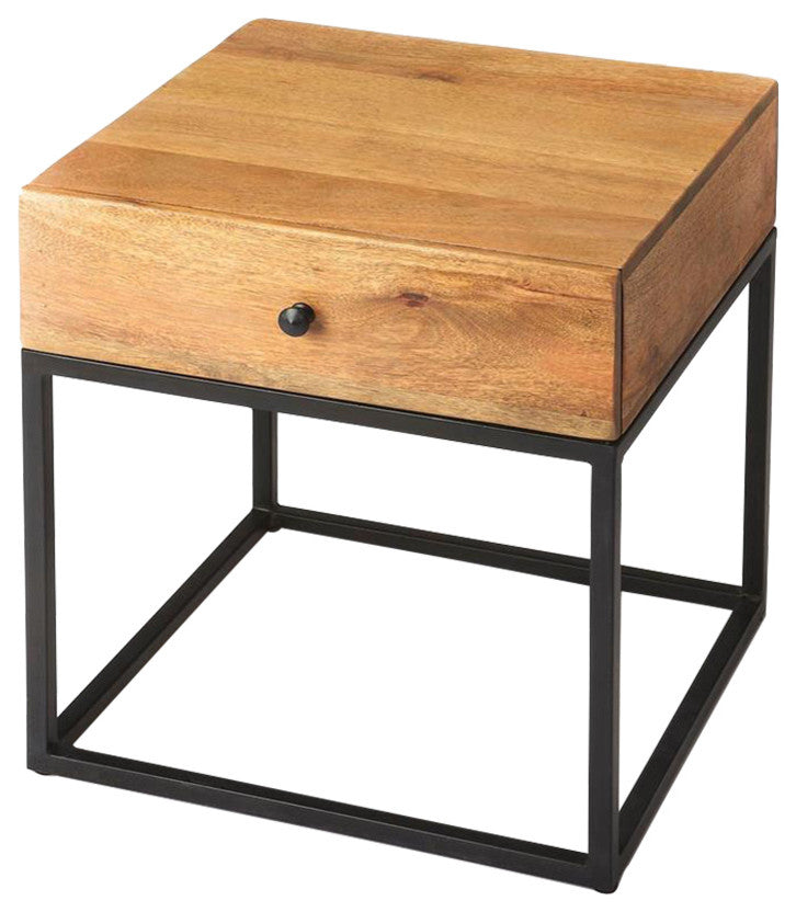 Butler Brixton Iron and Wood End Table
