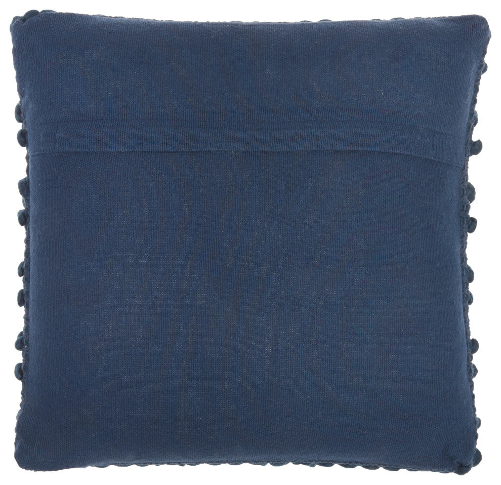 Mina Victory DC827 Throw Pillow, Navy, 17"X17"